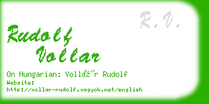 rudolf vollar business card